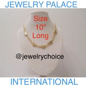 🆕14K Gold Filled Dancing Elephants Charm Anklets.